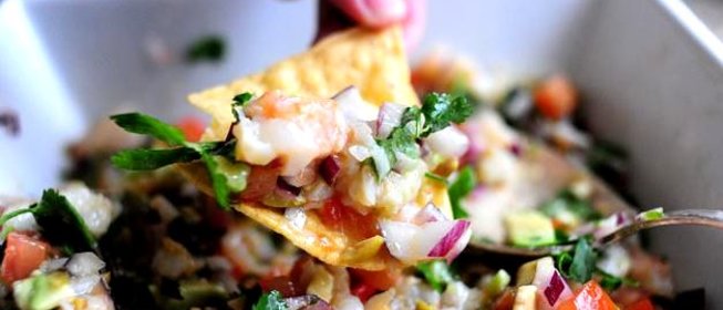 Креветки Пико де Галло