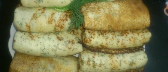 Сырные блинчики с мясом