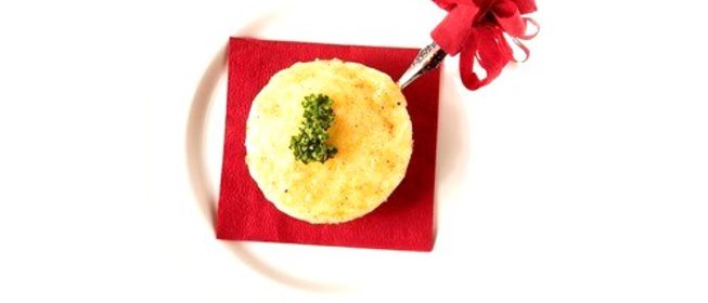 Белковый омлет со сметаной, запеченный