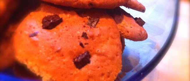 Простое печенье с шоколадом