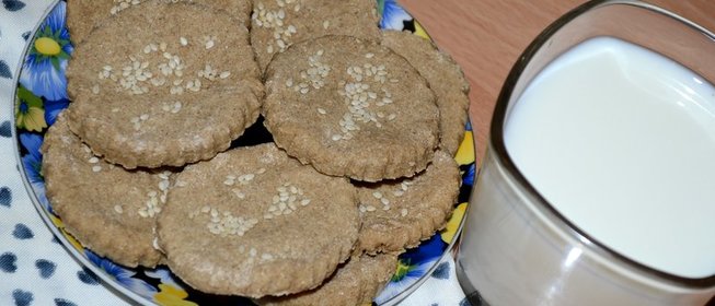 Медовое овсяное печенье