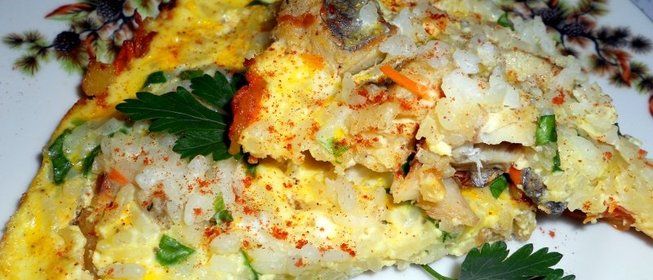 Рыбный омлет
