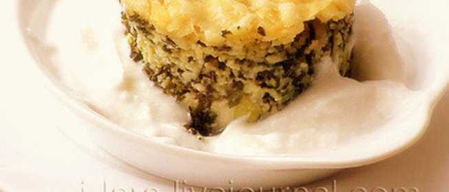 Запеканка с сырами и шпинатом