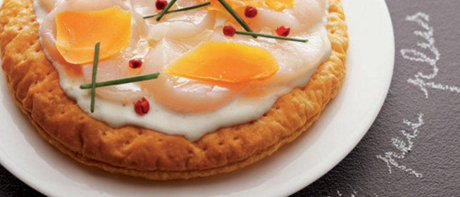 Пирог с морскими гребешками