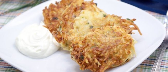 Драники с сыром и зеленью