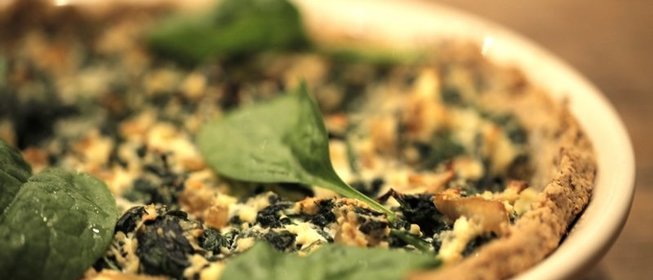 Запеканка с рикоттой и шпинатом