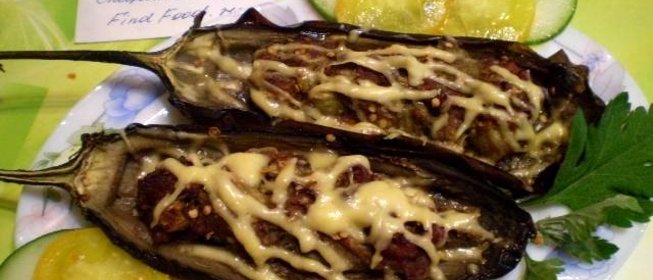 Баклажаны фаршированные мясом