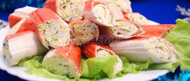 Крабовые палочки с сыром