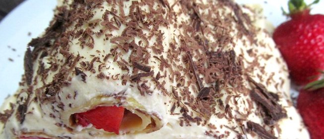 Торт Монастырская изба из блинов