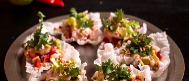 Начинка для тарталеток с креветками