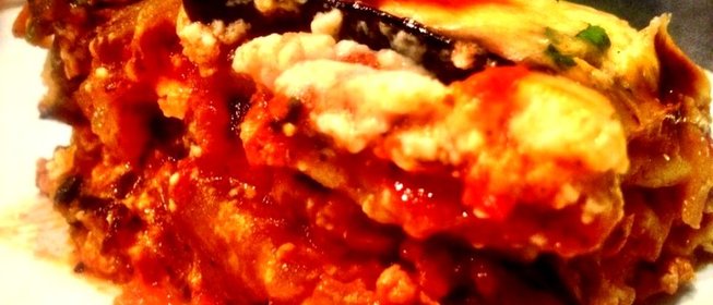 Мусака из баклажанов и помидоров