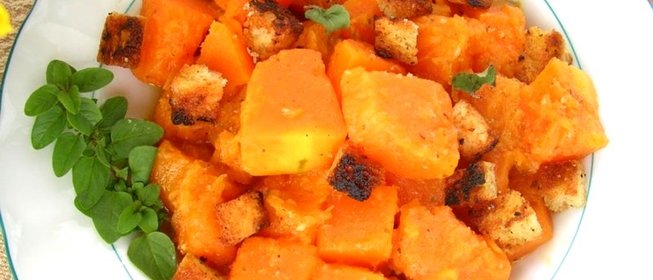 Жареная тыква с шалфеем