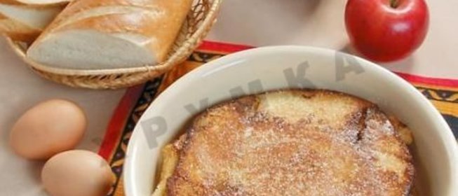 Запеканка из чёрного хлеба