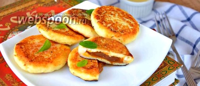 Сырники с варёной сгущенкой