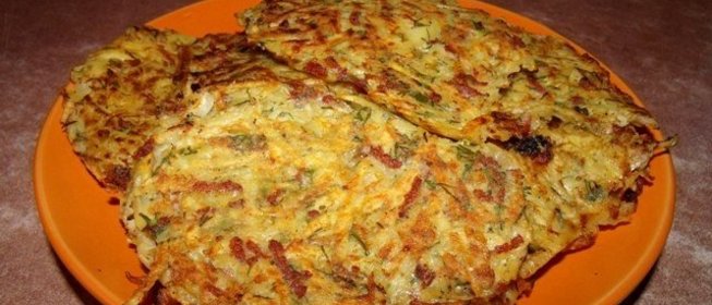 Драники с колбасой