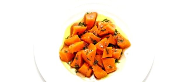 Тыква медовая на пару