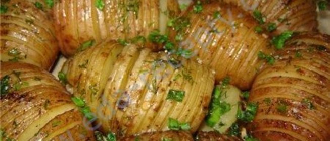 Картошка гармошка запеченная в духовке