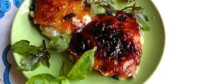 Творожная запеканка с грибами