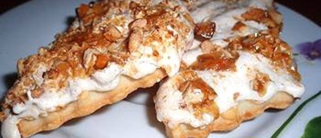 Печенье с безе и курагой Яйцо