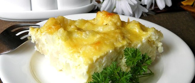 Цветная капуста с яйцом и сыром