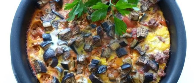 Запеканка из баклажанов с мясным фаршем