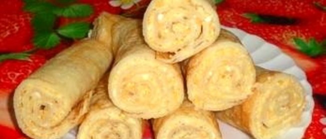 Блинные рулеты с нутовой начинкой