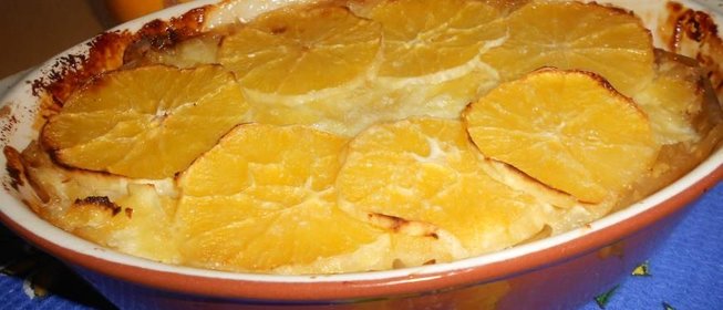 Творожно-апельсиновая запеканка