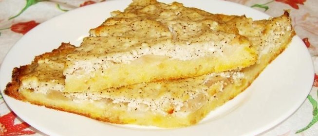 Запеканка из творога, тыквы и яблок