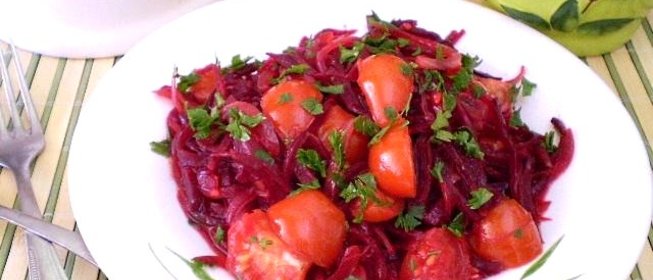 Тушенная свекла с винным уксусом