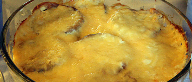 Пикантные баклажаны с сыром