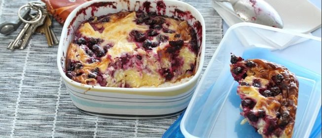 Запеканка из лапши с творогом