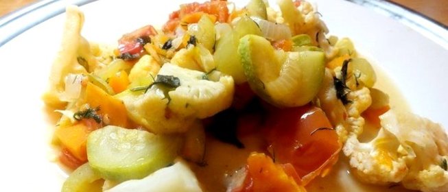 Рагу с цветной капустой