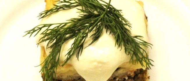 Картофель с куриной печенью