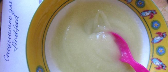 Детское пюре картофель с кабачком