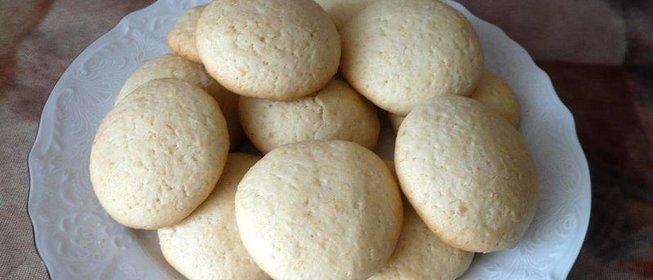 Постное кокосовое печенье