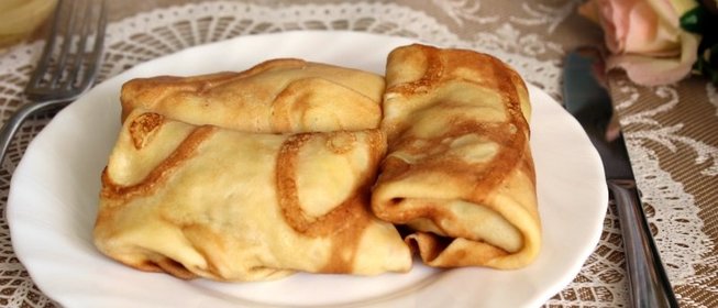 Блины с мясом по-домашнему