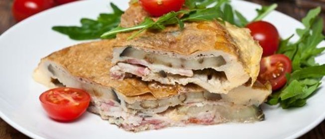 Омлет с баклажанами