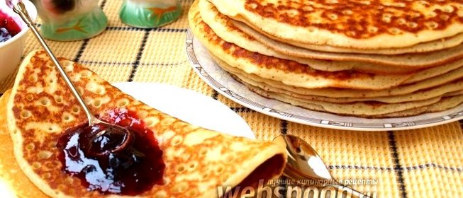 Манные дрожжевые блины