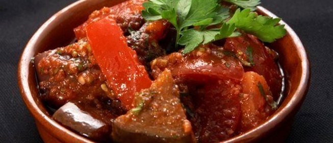 Баклажанная закуска по‑креольски