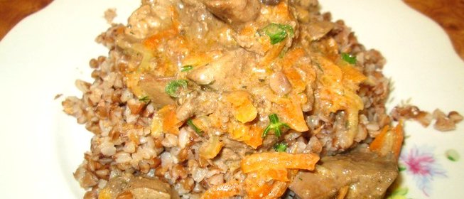 Рагу из куриной печени