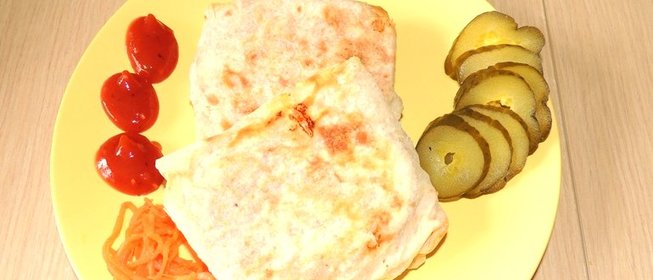 Лаваш с морковью и сыром