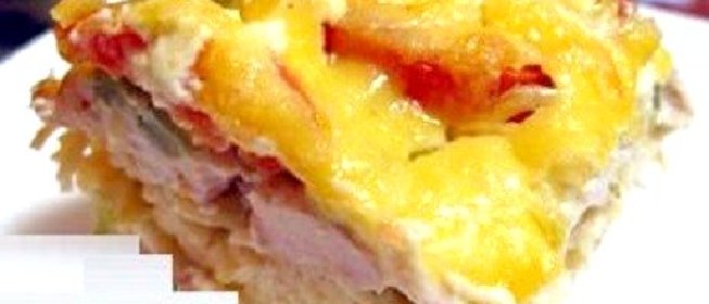 Запеканка со спагетти