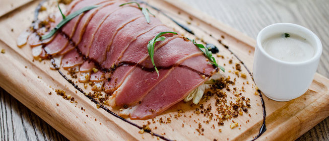 Карпаччо из вяленой утки