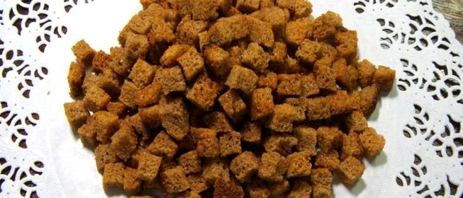 Сухари на сковороде