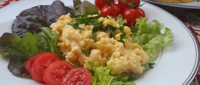 Нутовый омлет