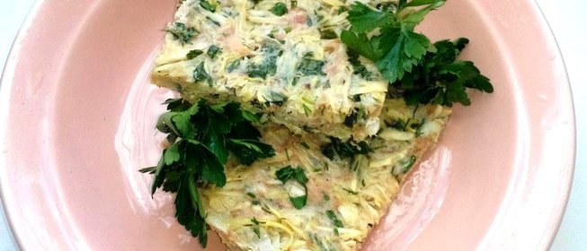 Диетическая запеканка из капусты с куриным мясом