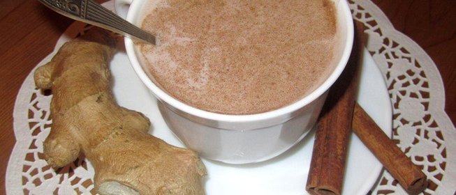 Имбирное какао с корицей и ванилью