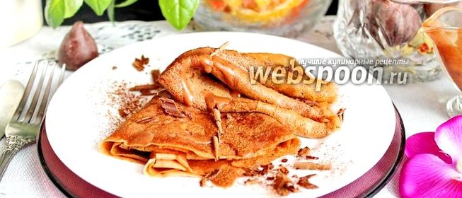 Шоколадные блины