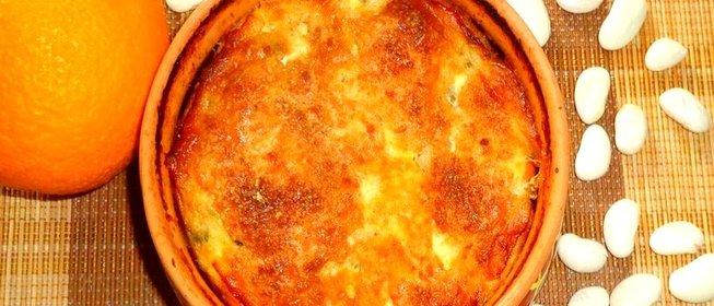 Овощная запеканка с фасолью