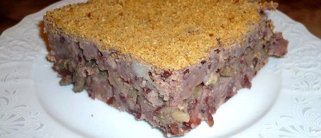 Постная картофельно-фасолевая запеканка